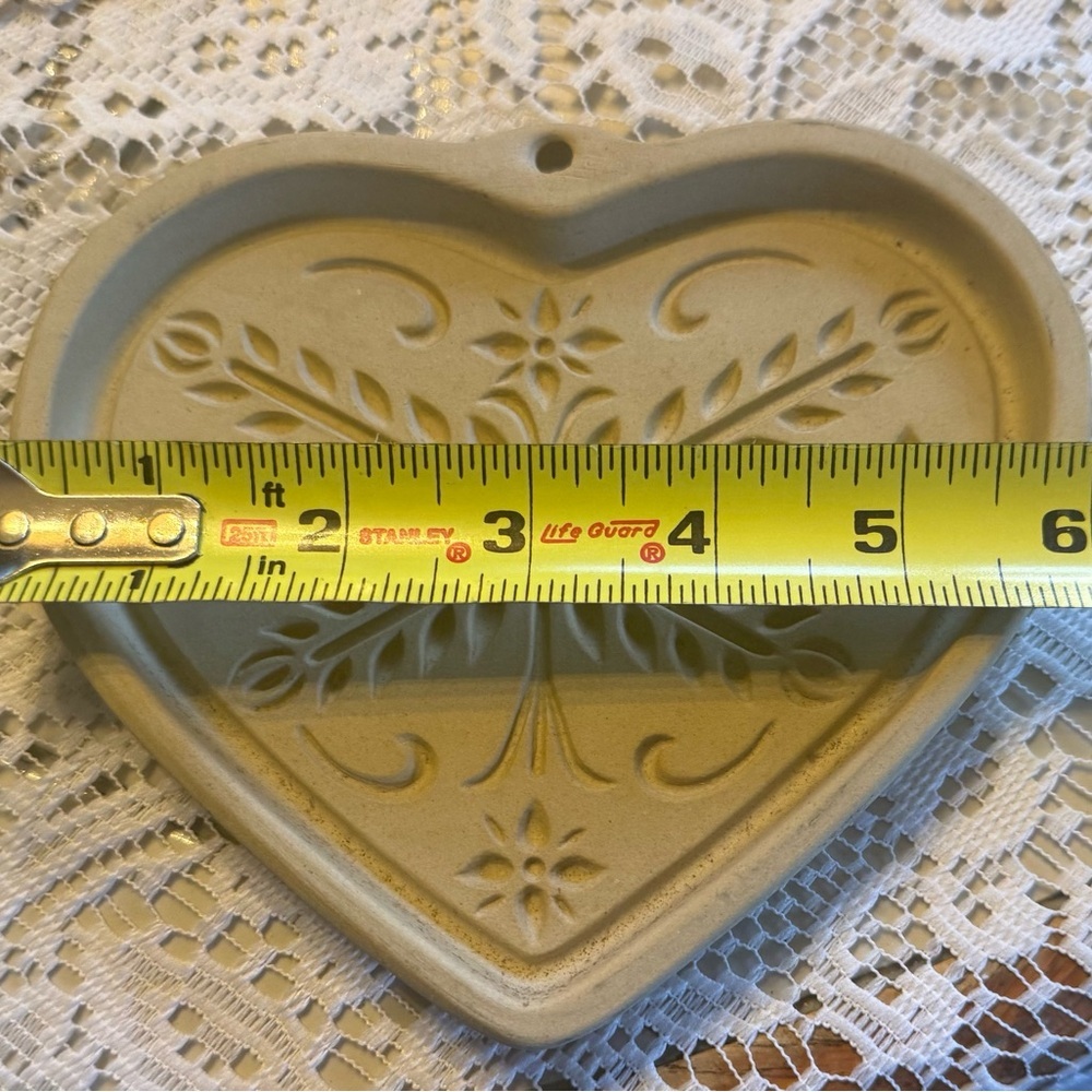 Pampered Chef Hospitality Heart Stoneware Ornament Set of 6 Vintage - Picture 8 of 9